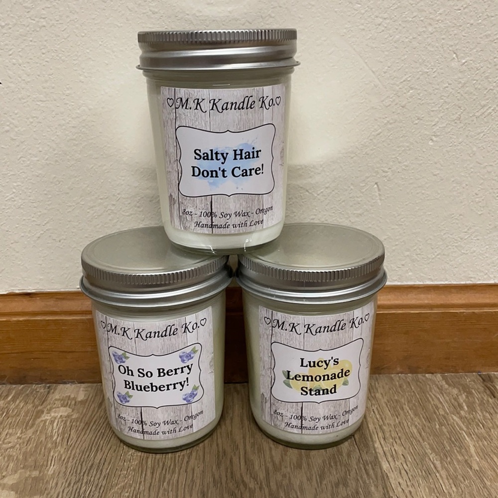 Homemade Candle Bundle (3 Piece)